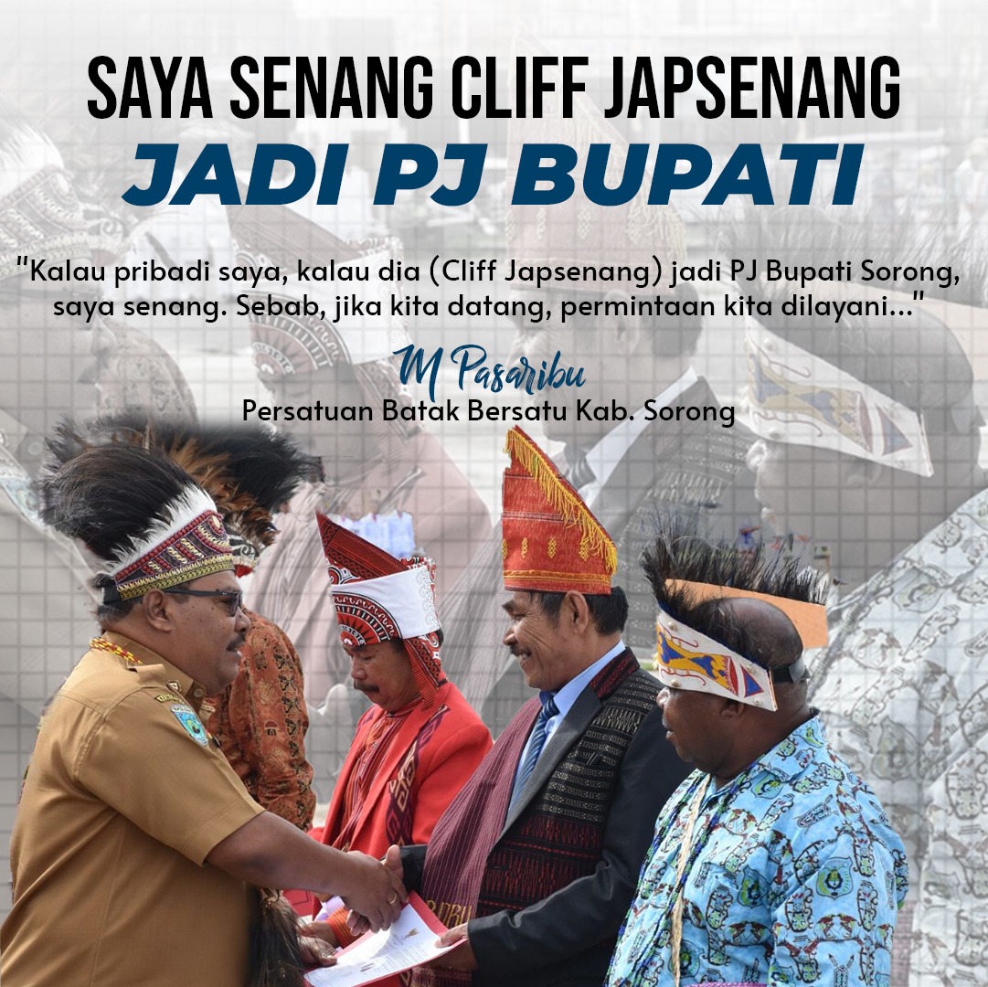 Poster Dukungan Masyarakat Batak Bersatu Untuk Cliff Agus Japsenang di Twitter