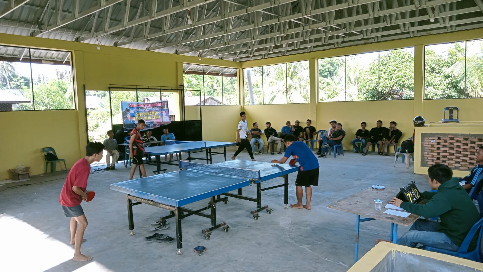 Perlombaan tenis meja di Aceh Tamiang dalam rangka HUT RI