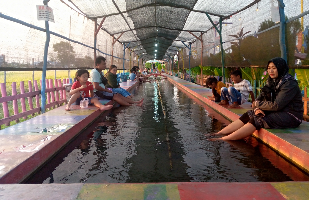 Terapy Ikan di Gatra kencana Desa Bojongnangka Kecamatan Pemalang Kabupaten Pemalang