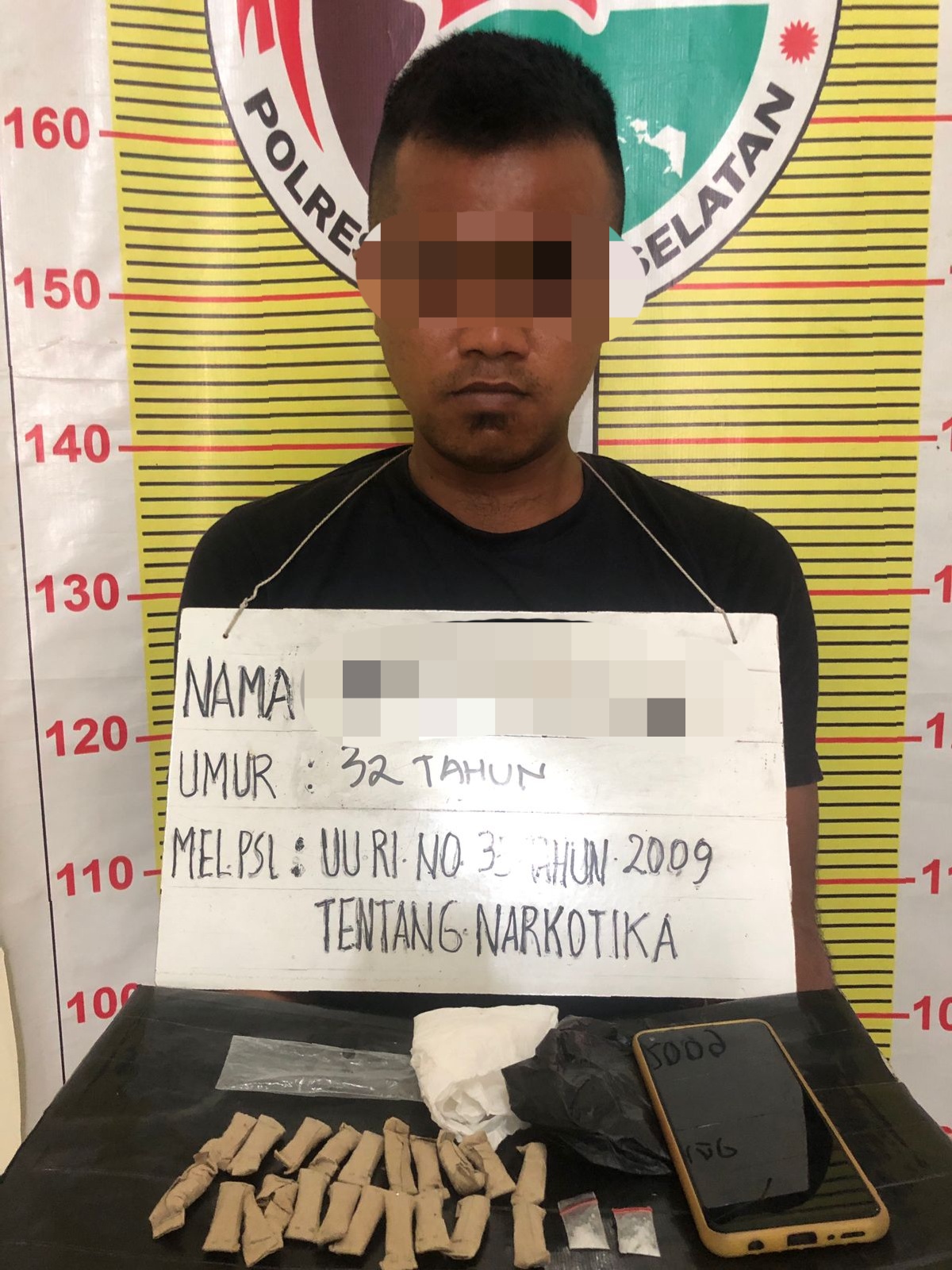 Saat sedang Patroli Sat Resnarkoba Polres Tapsel tangkap pembawa ganja dan sabu