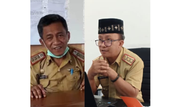 LINTAS KABUPATEN. dr.Zulkifili (kiri) dan Muhajir Hanafi,S.IP (kanan) ditengarai ikut seleksi JPT Pratama di Luwuk, kabupaten Banggai, padahal keduanya masih resmi memegang jabatan pimpinan OPD di Banggai Laut.