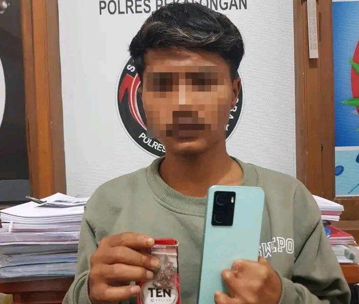 DK,warga Karanganyar kabupaten Pekalongan diamankan polisi kedapatan membawa narkoba jenis tembakau sintetis