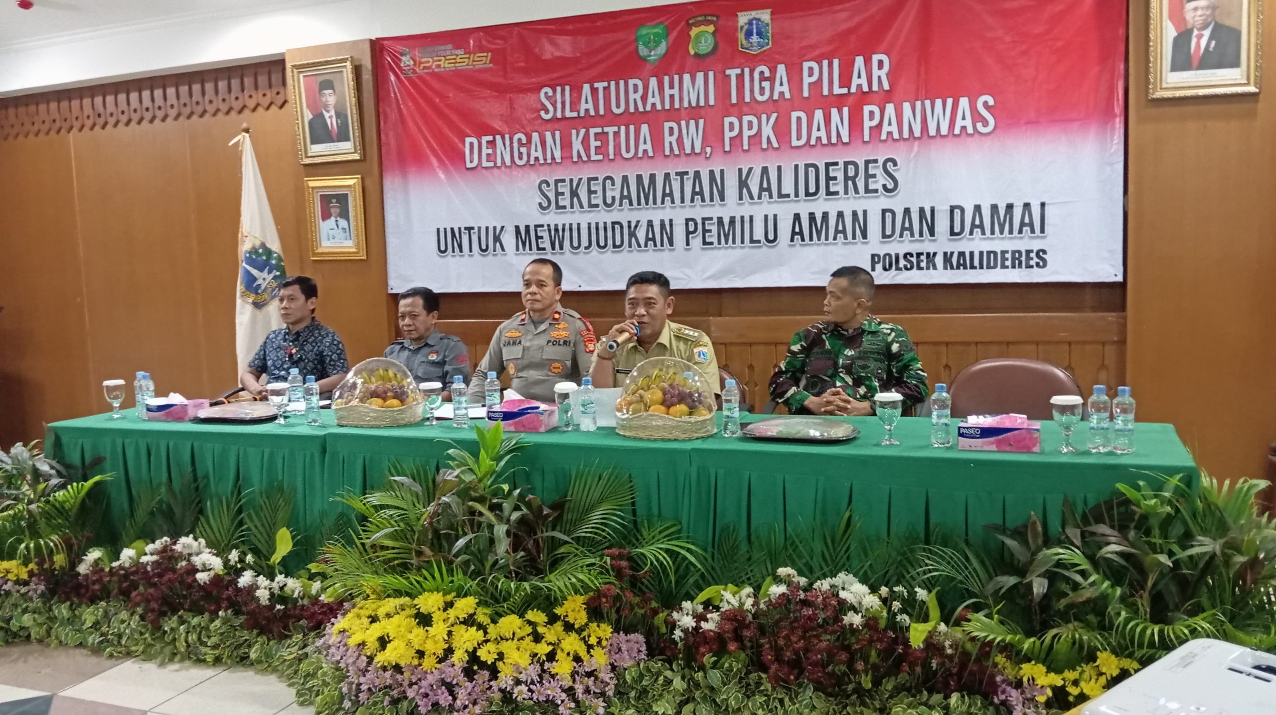 Silahturahmi Polsek Kalideres Jakarta Barat beserta 3 Pilar di Aula Kantor Kecamatan Kalideres