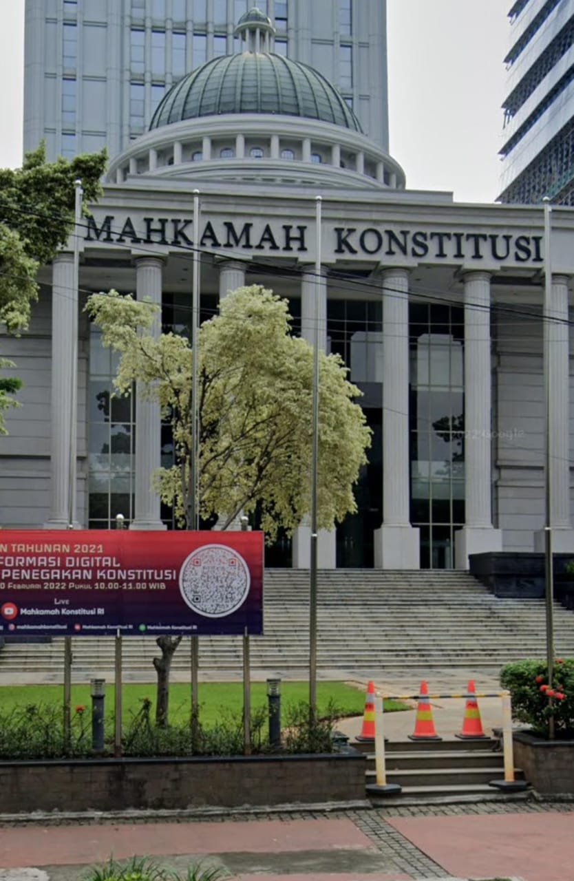 Gedung Mahkamah Konstitusi di Jalan Medan Merdeka Barat