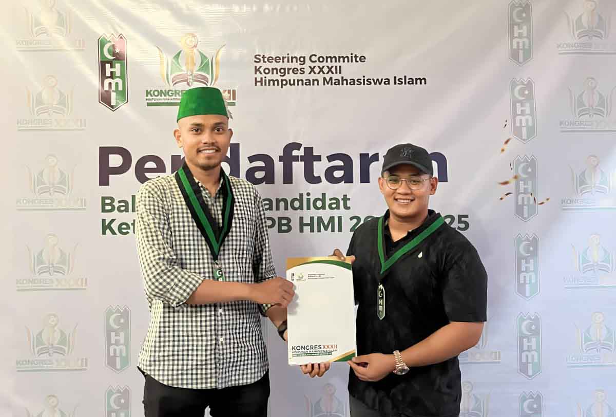 Nurdin Ardalepa secara resmi mendaftarkan diri menjadi Calon Ketua Umum Pengurus Besar Himpunan Mahasiswa Islam (PB HMI) periode 2023-2025