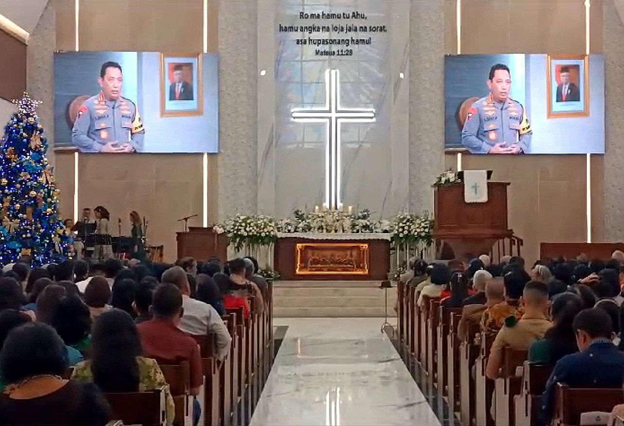 Perayaan Natal di Gereja Setiabudi, Jakarta Selatan