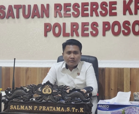 Kasat Reskrim Polres Poso, Iptu Salman P. Pratama, S. Tr. K