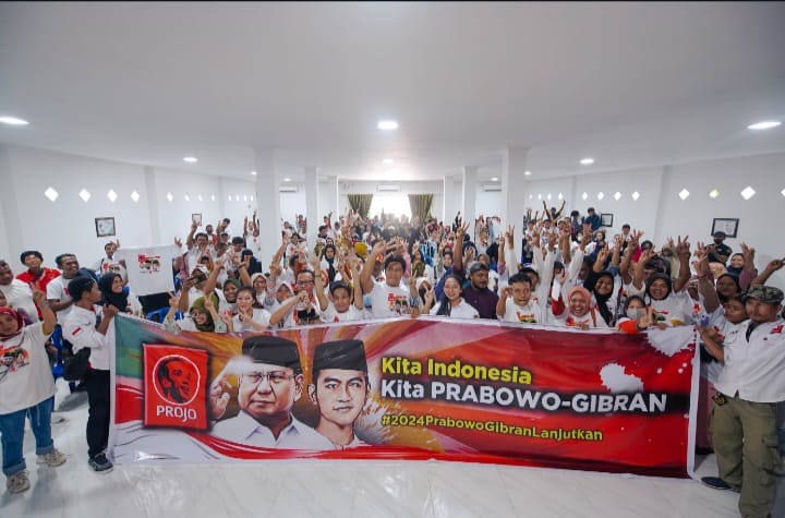 KONSOLIDASI: Kader Projo Sulteng siap menangkan Prabowo-Gibran 1 putaran di Pilpres 2024.