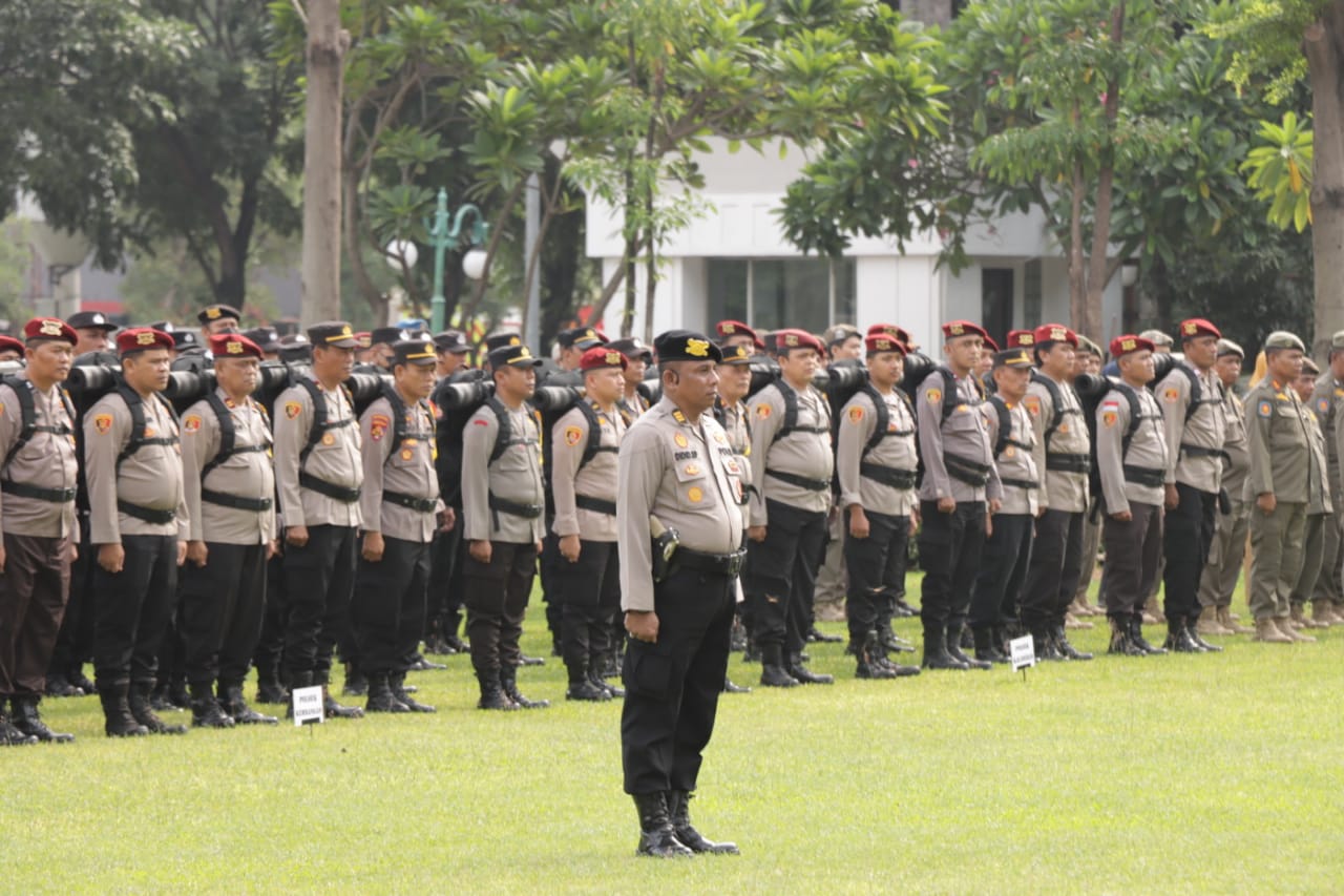 Apel Gabungan Kesiapan Pengamanan Pemilu 2024 Jakarta Barat