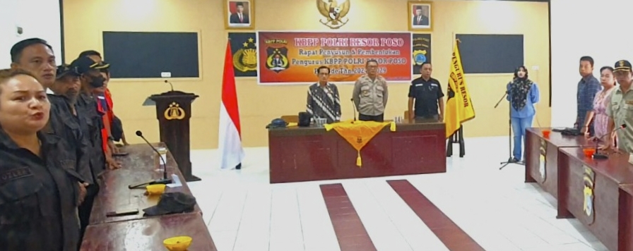 Tampak suasana Musyawarah KBPP Polri Resor Poso yang di gelar di aula Mapolres Poso