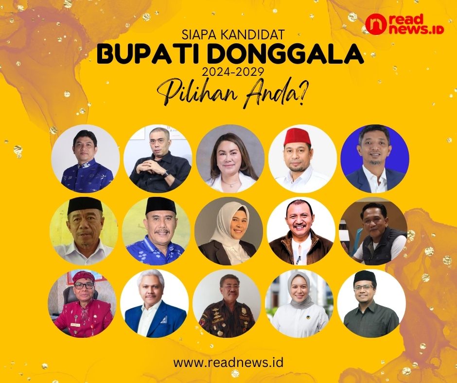 Deretan Kandidat Calon Bupati Donggala 2024-2029.