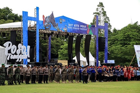 Perayaan Hari Ulang Tahun (HUT) ke-129 Kota Poso berlangsung meriah di Alun-alun Maroso Poso