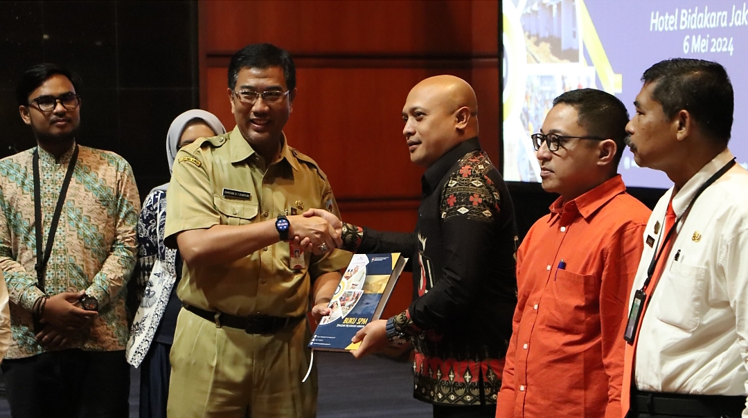 Peluncuran buku panduan SPM di Hotel Bidakara, Jakarta.