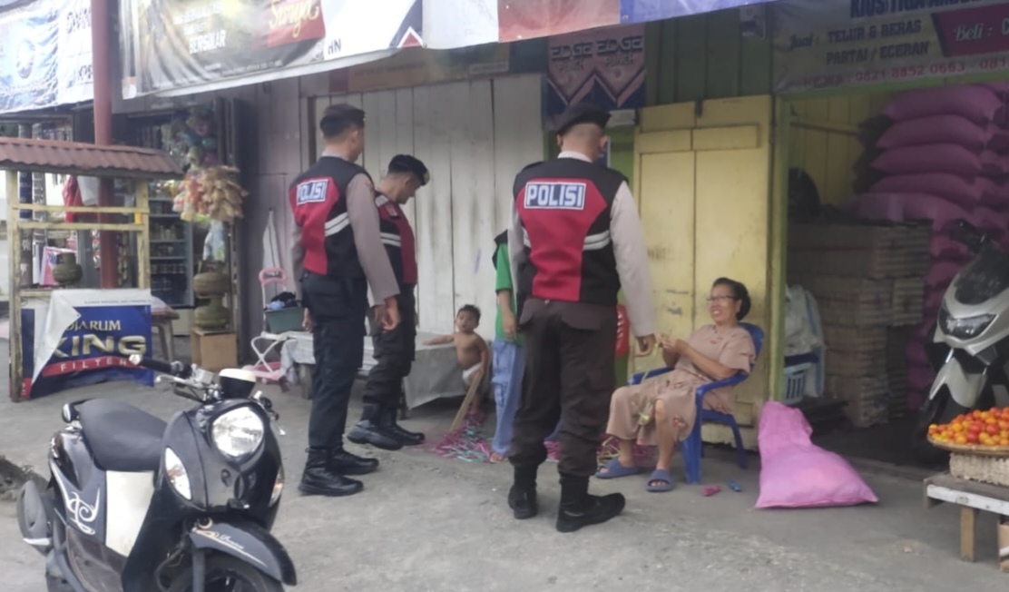 Suasana patroli oleh pihak Samapta Polres Poso, kawal Kamtibmas