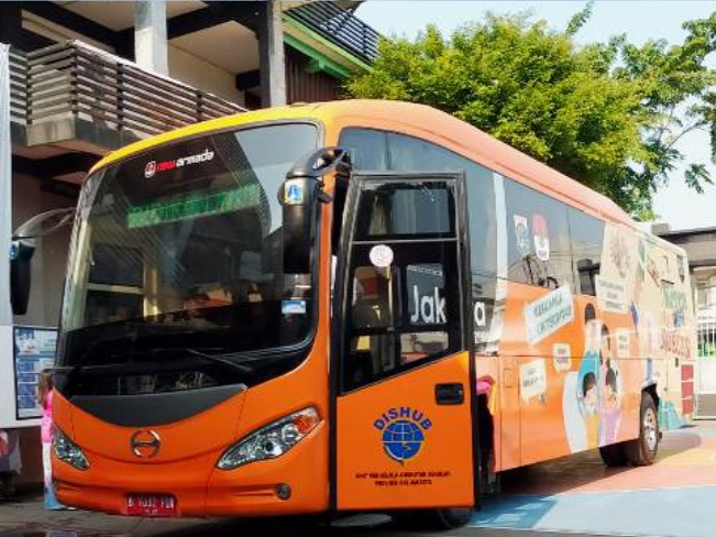 Bus Antikorupsi datangi SMAN 56 Tegal Alur, Kalideres Jakarta Barat