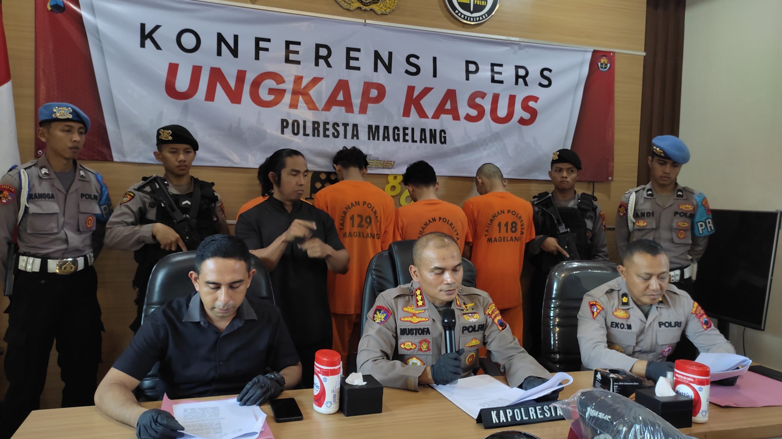 Pelaku Tawuran Antar Gangster Berhasil Diringkus Polresta Kota Magelang