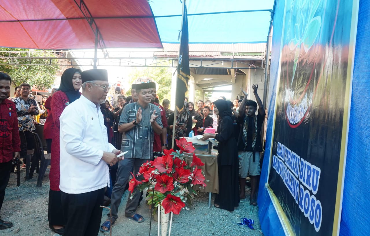 Bupati Lutim Budiman Resmikan Perguruan Pencak Silat Klain Teratai Biru