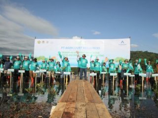 PT AR melakukan penanaman 60 ribu bibit Mangrove secara simbolis di Lahan seluas 19 Hektare di Pandan, Tapanuli Tengah, untuk menjaga lingkungan hidup dan keberlanjutan ekosistem pesisir