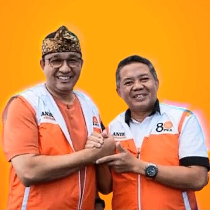 Anies Baswedan dan Wakil Ketua Majelis Syuro PKS, H. Mohammad Sohibul Iman