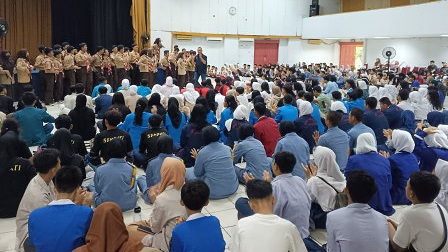 Sebanyak 1.300 Warga Jakarta Utara Ikuti Edukasi Pencegahan Korupsi dan Anti pencucian uang di Gelanggang Remaja Jakarta Utara.