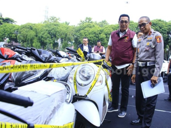 Ribuan kendaraan bermotor berhasil di sita jajaran Bareskrim Polri