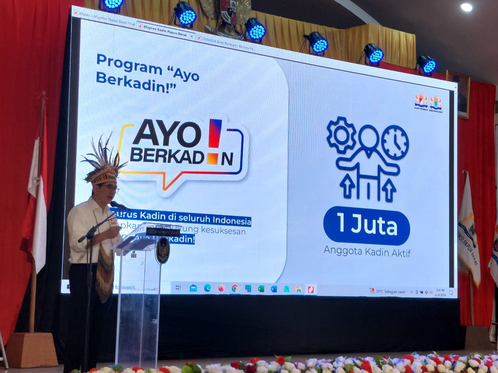 Lounching Program "AYO BERKADIN" oleh DPP Kamar Dagang Indonesia.