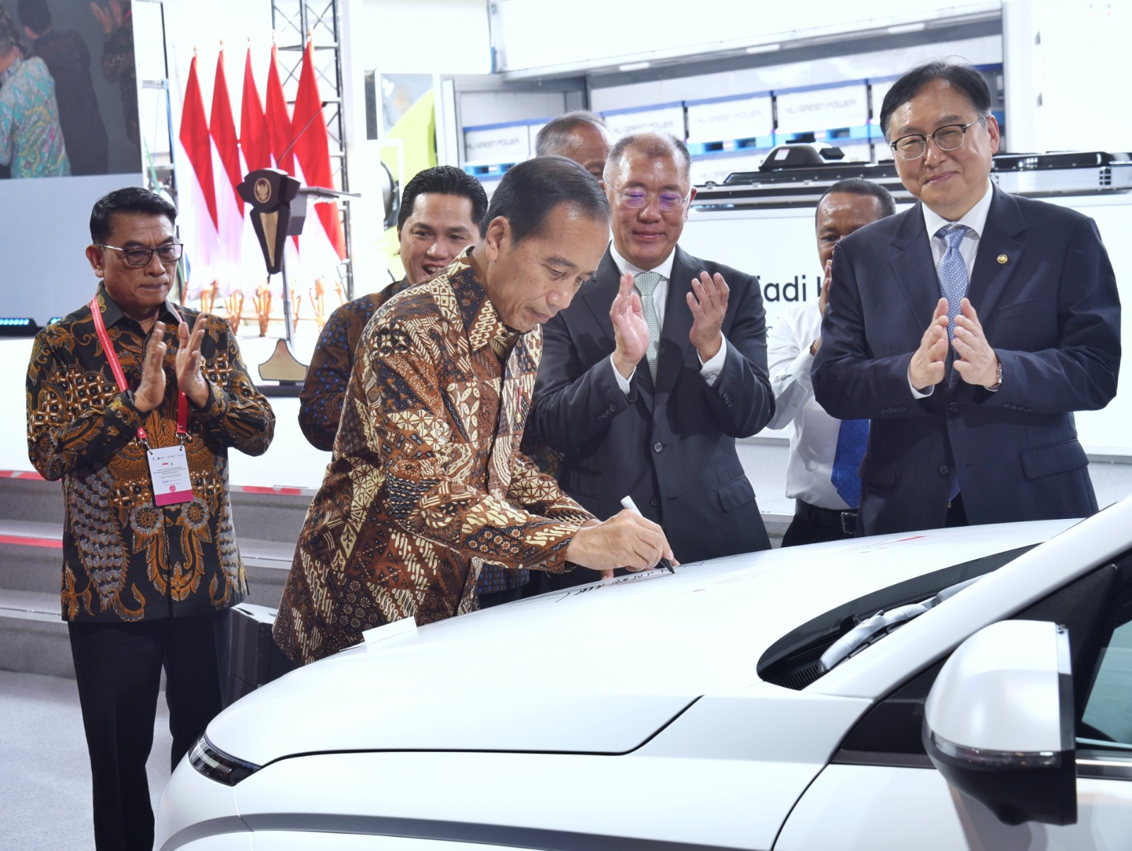 Peresmian Ekosistem Baterai dan Kendaraan Listrik Korea Selatan di Kabupaten Karawang, Provinsi Jawa Barat