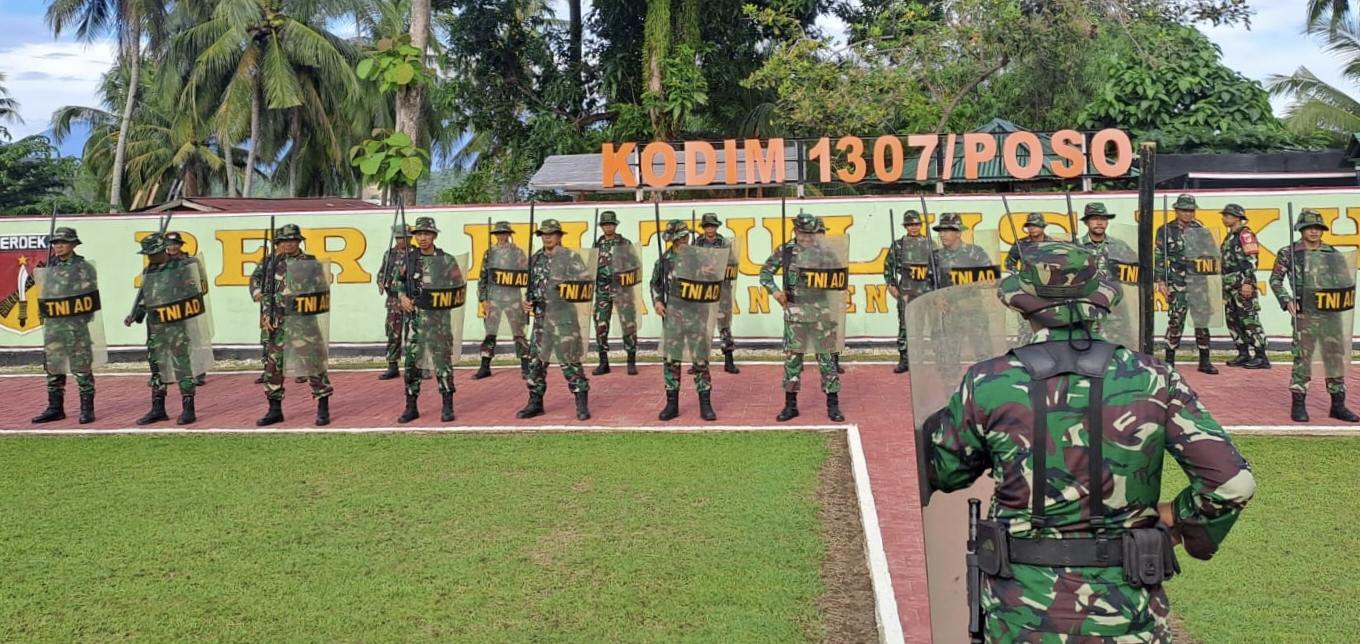 Tampak suasana pengarahan terhadap personil Kodim 1307 / Poso (foto : Samsuyadi)