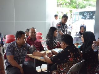 Pemeriksaan Kesehatan Gratis di Kanwil Kemenkumham Sulteng.