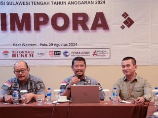 Kantor Wilayah Kementerian Hukum dan HAM Sulawesi Tengah menggelar rapat Tim Pengawasan Orang Asing (Tim PORA) pada Kamis, 29 Agustus 2024