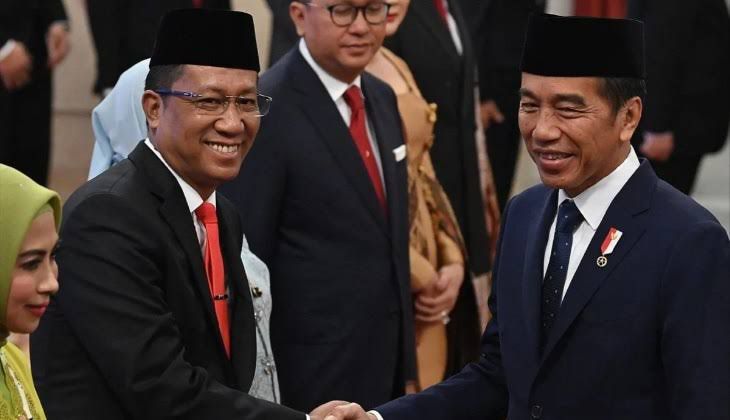 Kemenkumham RI, Supratman Andi Agtas bersama Presiden RI, Joko Widodo