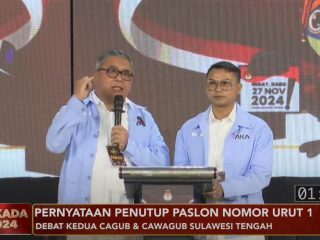 Debat Kedua Pilgub Sulteng: Pasangan AA-AKA Tutup dengan Pesan "Jas Merah" dari Bung Karno