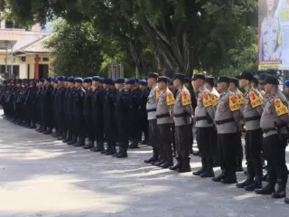 Ciptakan suasana Aman Jelang Voting day, Polres Poso Gelar Operasi Mantap Praja 2024