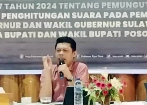 komisioner KPU provinsi Sulawesi Tengah, Christian Adiputra Oruwo