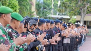 Polresta Palu terjunkan Ratusan personil gaburan TNI-Polri amankan Festival Persahabatan