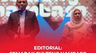Gubernur Sulteng, Anwar Hafid dan Wakil Gubernur Sulteng, Reny Lamadjido di event Semarak Sulteng Nambaso 2025.