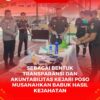 Suasana proses pemusnahan barang bukti sabu oleh kejaksaan negeri Poso