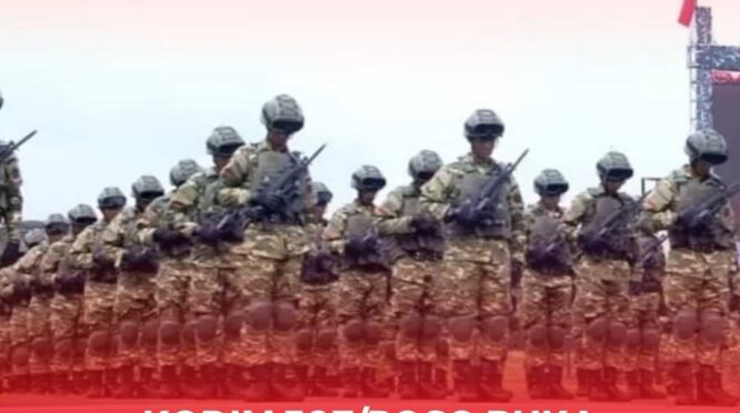 Tampak suasana pelatihan Komcad yang di laksanakan oleh Kodam XIII