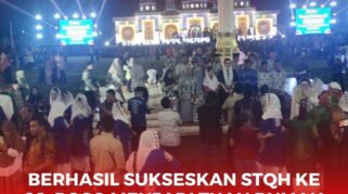 Suasana kegenbiraan pasca Penutupan Perhelatan STQH ke 28 tingkat Provinsi se - Sulteng