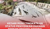 kondisi jalan yang longsor (Ambruk) di dugaan karena perencanaan serta kualitas pekerjaaan yang tidak memadai.