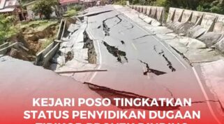 kondisi jalan yang longsor (Ambruk) di dugaan karena perencanaan serta kualitas pekerjaaan yang tidak memadai.