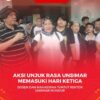 Tampak Susana konfrensi pers pihak pendemo saat menyampaikan agenda tuntutan melalui juru bicara aksi Fitria Y Alim, S.Sos, M.Si