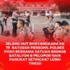 Upacara kenaikan pangkat jelang HUT Bhayangkara ke 79 tahun 2025 yang di gelar di halaman Mapolres Poso