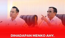 Menteri Koordinator Bidang Infrastruktur dan Pembangunan Wilayah, Agus Harimurti Yudhoyono dan Gubernur Sulteng, Anwar Hafid
