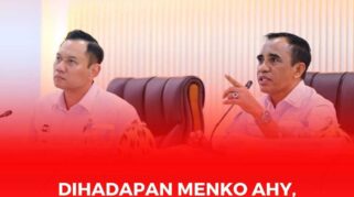 Menteri Koordinator Bidang Infrastruktur dan Pembangunan Wilayah, Agus Harimurti Yudhoyono dan Gubernur Sulteng, Anwar Hafid
