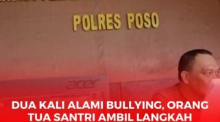 tampak ruang SPKT, saat pihak orang tua santri melaporkan peristiwa bullying terhadap anak santri di salah satu pondok pesantren di Poso