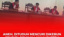 Tampak suasana sidang di PN Poso yang tidak di hadiri pihak perusahaan. Bahkan pihak kuasa hukum juga meminta agar sidang dilaksankan secara offline dan hal ini masih dalam pembahasan dengan majelis hakim