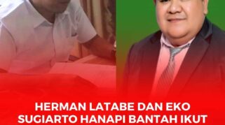 Kepala UKPBJ Pemkab Sigi, Eko Sugiarto Hanapi dan Ketua Komisi III DPRD Sigi, Herman Latabe.