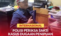 Saksi korban, H. Subhan Syam, saat diperiksa penyidik Polresta Palu