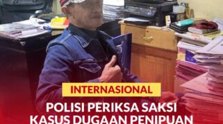 Saksi korban, H. Subhan Syam, saat diperiksa penyidik Polresta Palu